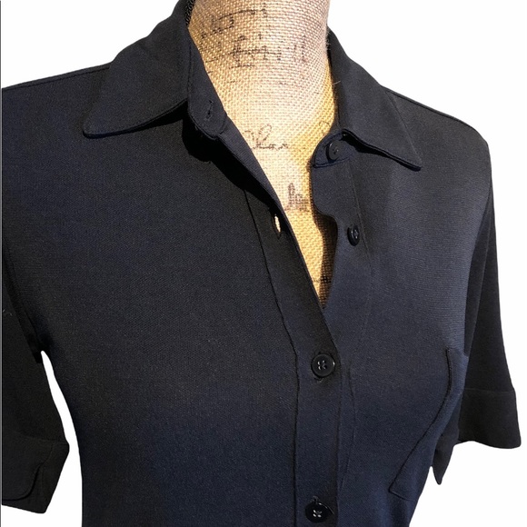 Apostrophe Fitted Buttoned Black Dress Size S - Picture 9 of 15